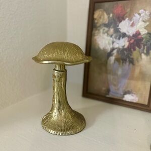 Gold metal mushroom